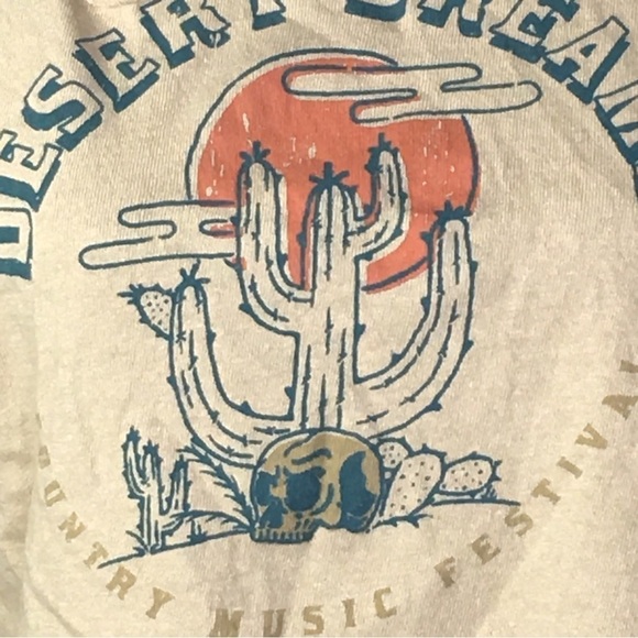 New Desert Dreams Country Music Festival Tee Recycled Threads Size XL Distressed - Picture 3 of 7